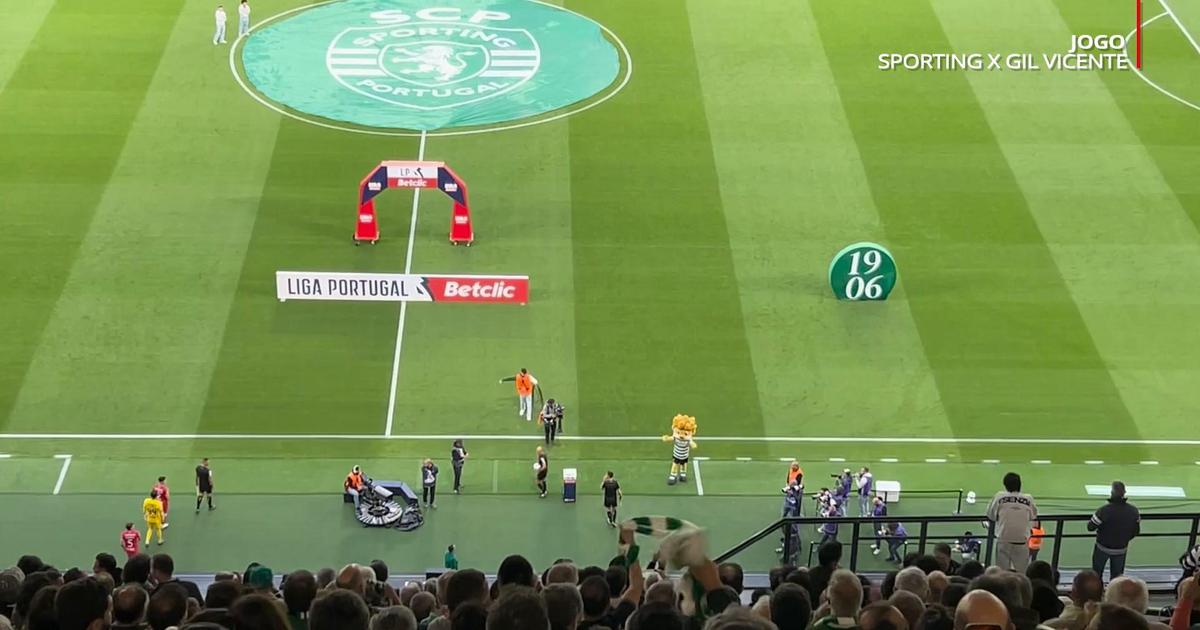 Entrada das equipas em Alvalade