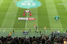 Entrada das equipas em Alvalade