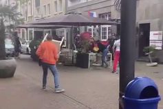 Luta entre ingleses e sérvios na Alemanha com a polícia à mistura