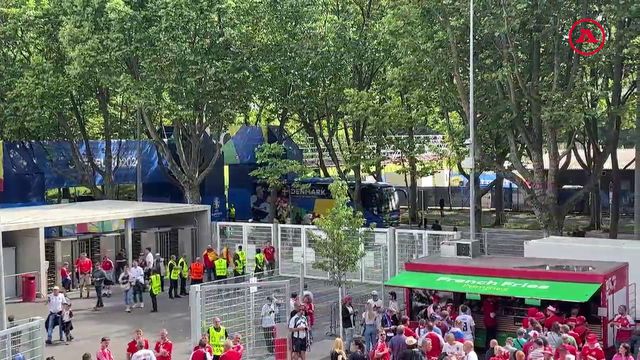 Chegada do autocarro da Dinamarca