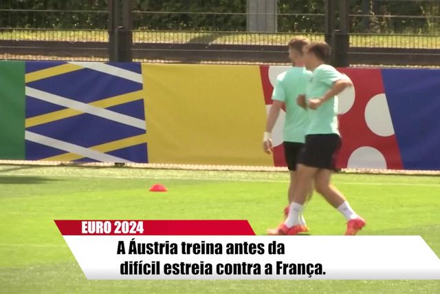 Áustria treina antes da difícil estreia contra a França