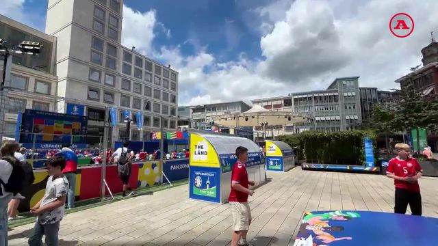 Adeptos da Dinamarca já 'jogam' antes da Eslovénia