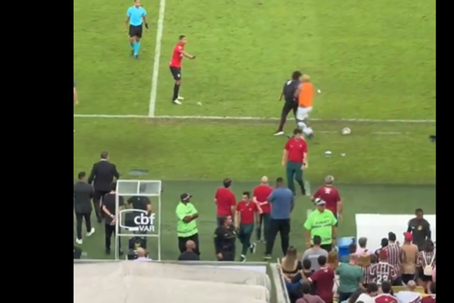 Vídeo: Felipe Melo empurra assessor e instala o caos no Maracanã