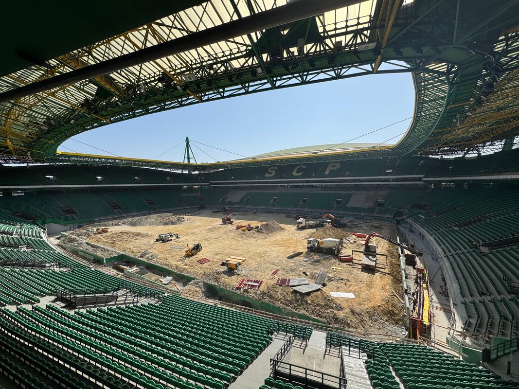 Obras em Alvalade: veja como está o estádio do Sporting (fotogaleria)