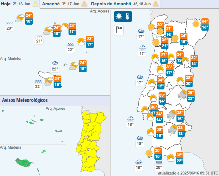 Portugal em alerta devido a onda de calor
