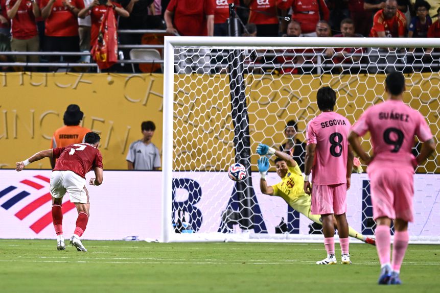 Trezeguet falhou penálti frente ao Inter Miami