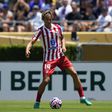 Marcos Llorente, jogador do Atlético Madrid, em ação frente ao PSG