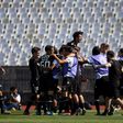 A festa dos jovens conquistadores, que inauguraram o marcador frente ao Lusitano de Évora, na final do Campeonato de Portugal