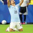 Maxi Araújo celebra golo marcado pelo Uruguai à Arábia Saudita - Foto: IMAGO