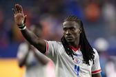 Ricardo Adé ao serviço do Haiti frente à Escócia