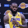 LeBron James esteve as últimas oito temporadas nos LA Lakers