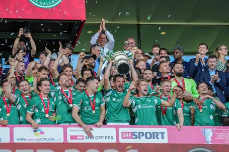 O St. Gallen conquistou a Taça da Suíça na última temporada - Foto: IMAGO