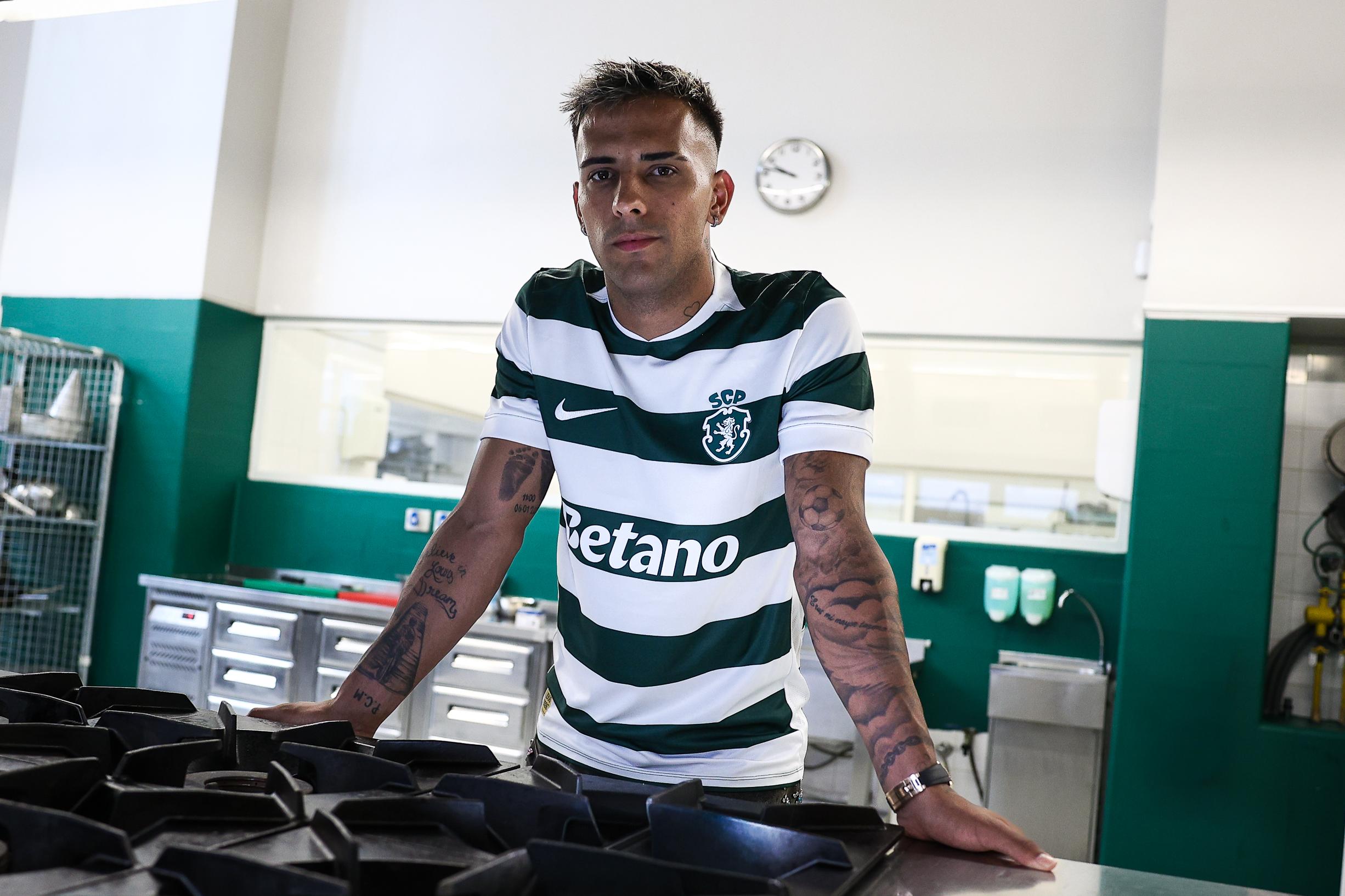 Rodrigo Zalazar apresentado no Sporting. Foto Sporting CP