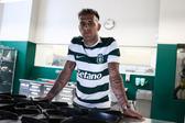 Rodrigo Zalazar apresentado no Sporting. Foto Sporting CP