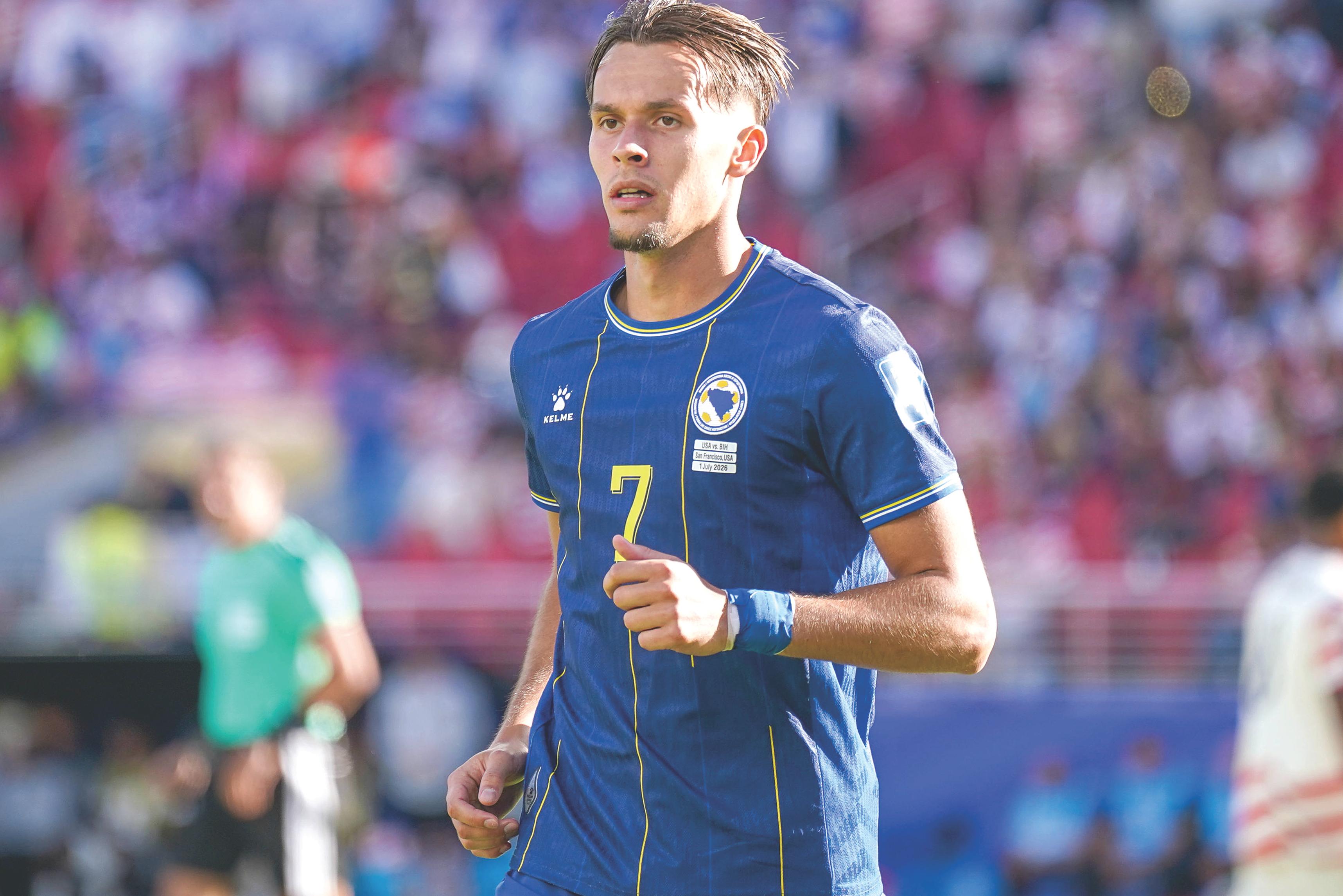 Dedic representou a Bósnia no Mundial 2026 — Foto: IMAGO