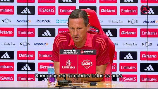 Roger Schmidt: «Sou treinador, mas também adepto do Benfica»