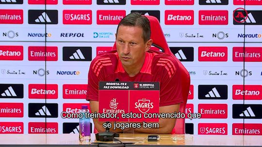 Roger Schmidt: «Se perdes jogos ou pontos no Benfica é sempre uma situação difícil»