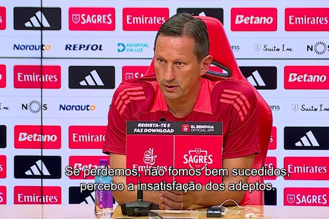 Roger Schmidt: «Percebo a insatisfação dos adeptos do Benfica»