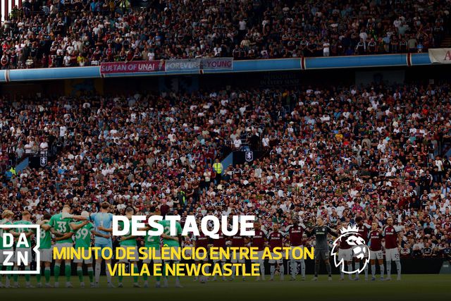 Villa Park em absoluto silêncio por Jota e André antes do Aston Villa-Newcastle