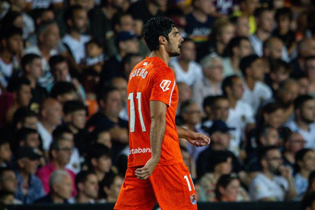Gonçalo Guedes regressou ao Mestalla. Foto Real Sociedad