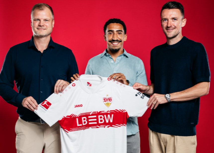 Tiago Tomás de regresso ao Estugarda. Foto Estugarda