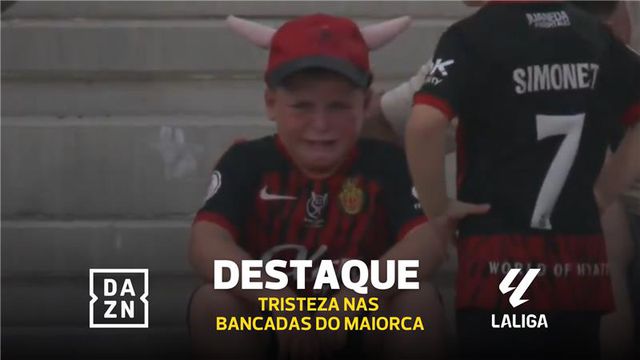 Em bom espanhol esta criança solta a frustração no jogo com o Barcelona