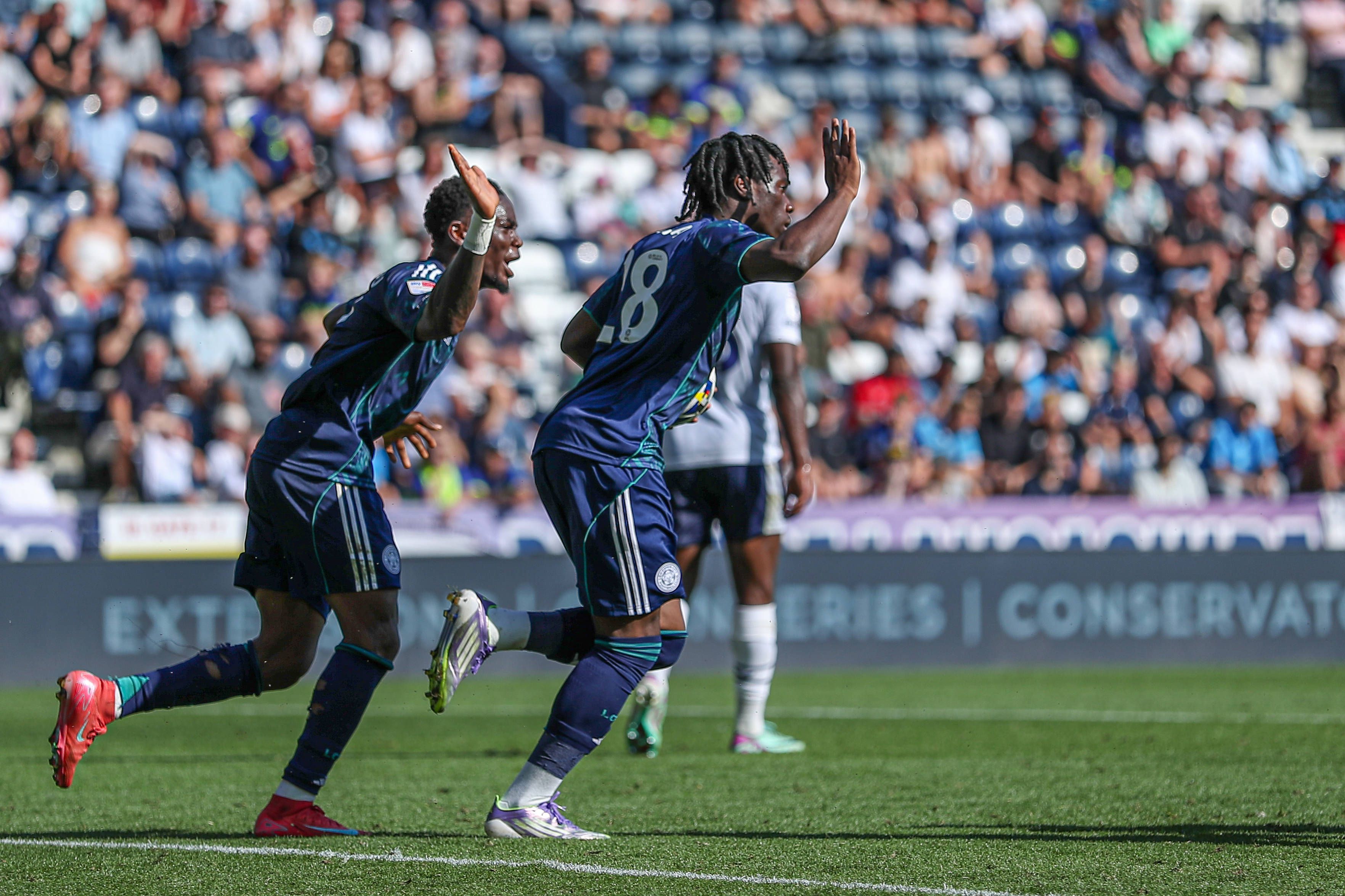 Jeremy Monga na derrota do Leicester por 1-2 frente ao Preston Foto: IMAGO