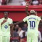 Lamine Yamal festeja com Raphinha