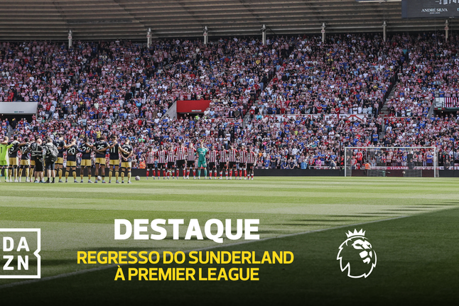 Sunderland volta à Premier League com coreografia impressionante