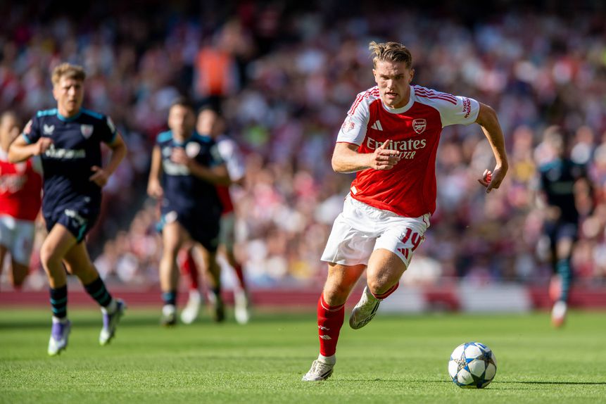 Viktor Gyokeres em ação pelo Arsenal