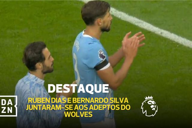 Rúben Dias e Bernardo Silva juntam-se aos adeptos do Wolves a cantar por Jota
