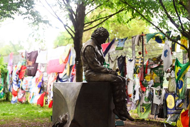 Memorial de Ayrton Senna em Imola, Itália, onde o brasileiro perdeu a vida em 1994