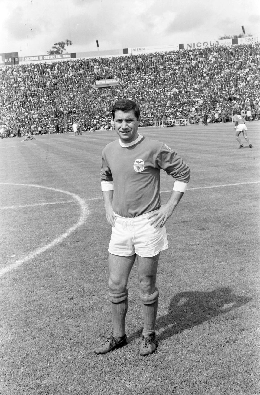 Fernando Cruz a 5 de maio de 1968 num jogo com o FC Porto nas Antas