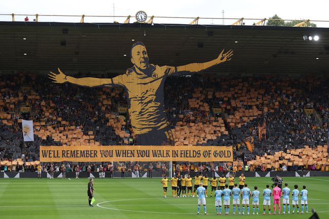 A bonita homenagem do Wolverhampton a Diogo Jota no jogo frente ao Manchester City