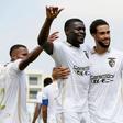 Jogadores do Portimonense festejam golo - Liga