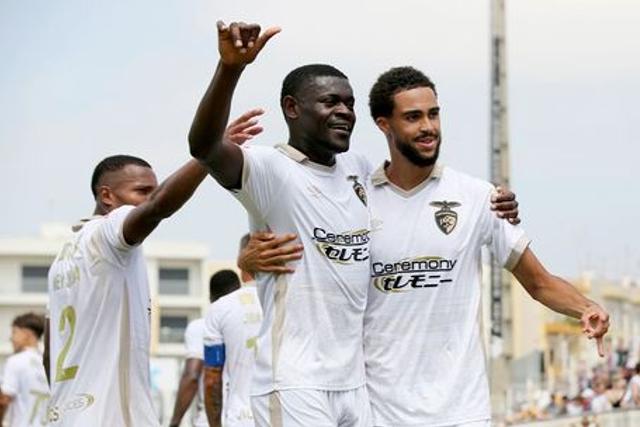 Jogadores do Portimonense festejam golo - Liga