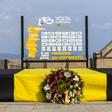 A homenagem a Finlay Tarling, na etapa do dia a seguir ao acidente. IMAGO