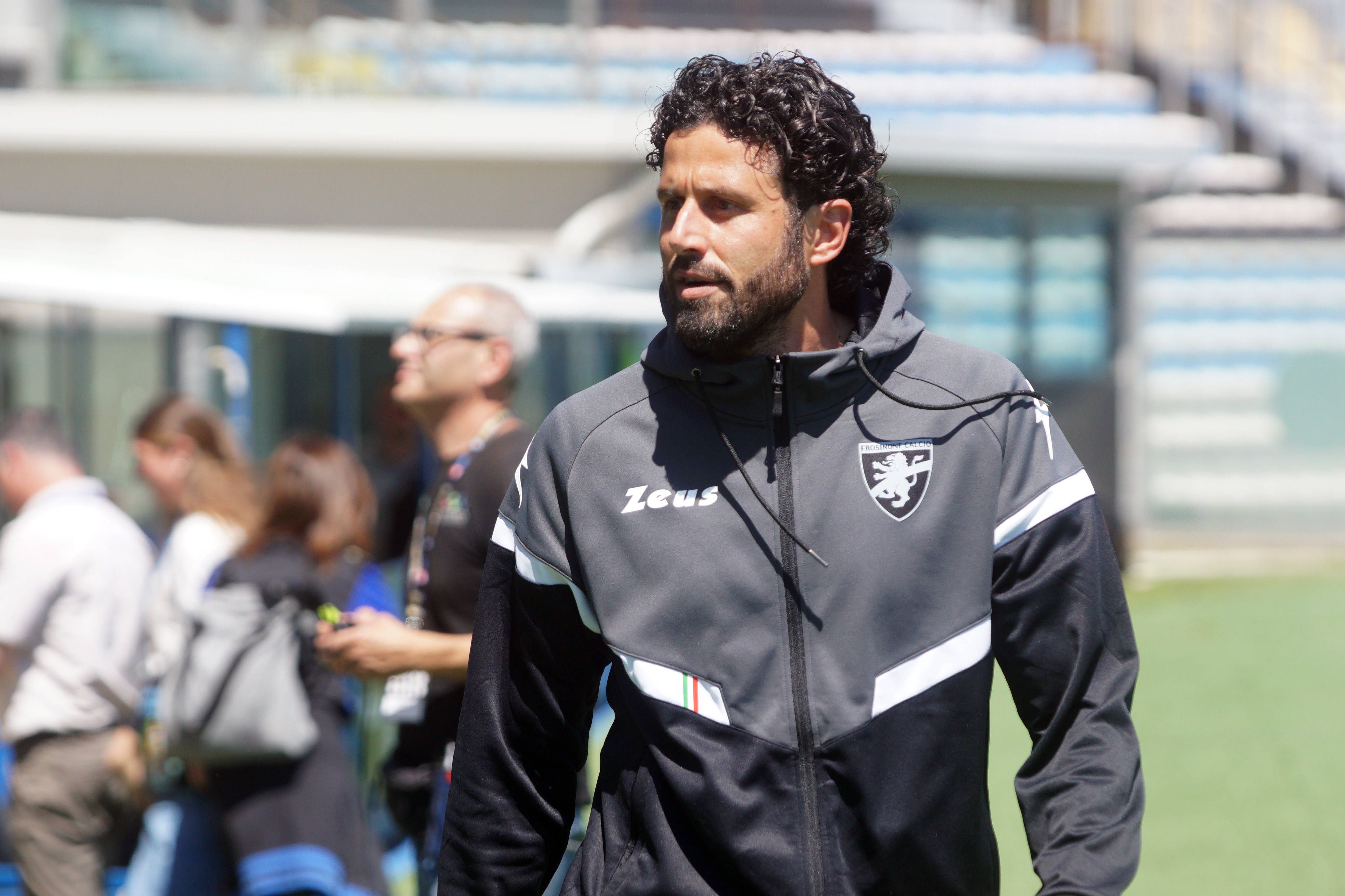 Fabio Grosso Treinador Frosinone Durante Partida Campeonato