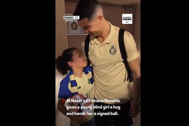 «Adoro-te mesmo que não te veja»: menina cega emociona Ronaldo