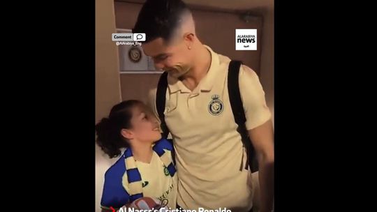 «Adoro-te mesmo que não te veja»: menina cega emociona Ronaldo