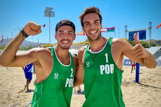 Vólei de praia: bronze para João Pedrosa e Hugo Campos nos Jogos do Mediterrâneo