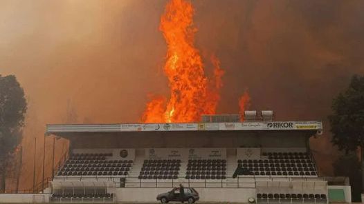 «Já não havia nada a fazer»: o relato do presidente do Pessegueirense depois de o estádio arder