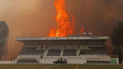 «Já não havia nada a fazer»: o relato do presidente do Pessegueirense depois de o estádio arder