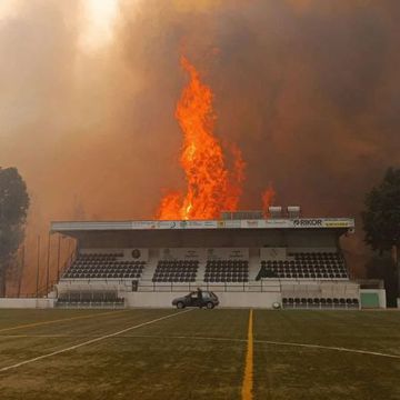 «Já não havia nada a fazer»: o relato do presidente do Pessegueirense depois de o estádio arder