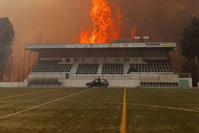 Incêndio em Sever do Vouga destrói parte das instalações do Juventude Académica Pessegueirense