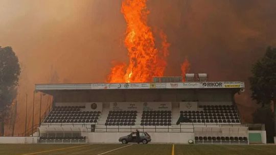 Incêndio em Sever do Vouga destrói parte das instalações do Juventude Académica Pessegueirense