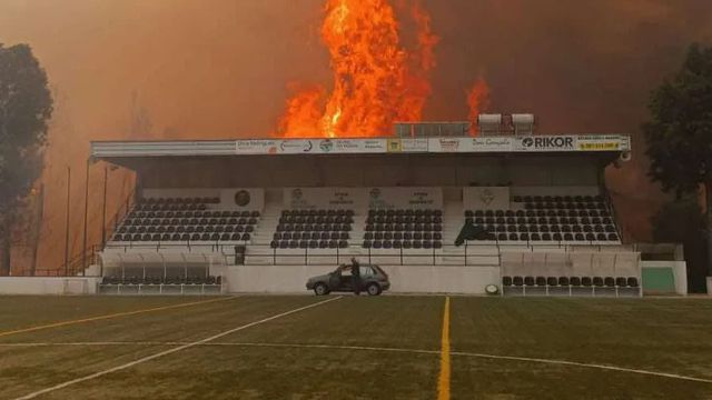 Incêndio em Sever do Vouga destrói parte das instalações do Juventude Académica Pessegueirense