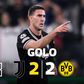 Yildiz com assistência a rasgar a defesa do Dortmund para o golo de Vlahovic