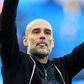 Pep Guardiola, treinador do Manchester City, acaba contrato em 2027