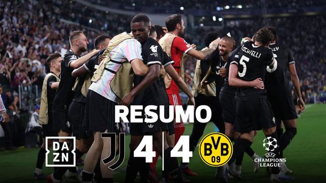 Se gosta de montanhas-russas, vai gostar do resumo do Juventus-Borussia